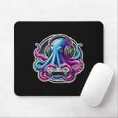 Funny Octopus Videospiele Lover Gamer Octopus Gami Mousepad (Mit Mouse)