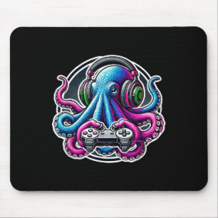 Funny Octopus Videospiele Lover Gamer Octopus Gami Mousepad