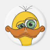 Funny Odd Duck Cartoon Magnet (Vorne)