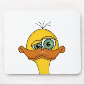 Funny Odd Duck Cartoon Mousepad (Vorne)