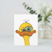 Funny Odd Duck Cartoon Postkarte (Stehend Vorderseite)