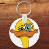 Funny Odd Duck Cartoon Schlüsselanhänger (Vorderseite)