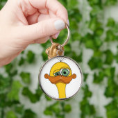 Funny Odd Duck Cartoon Schlüsselanhänger (Hand)