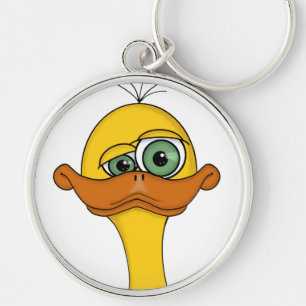 Funny Odd Duck Cartoon Schlüsselanhänger