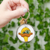 Funny Odd Duck Cartoon Schlüsselanhänger (Hand)