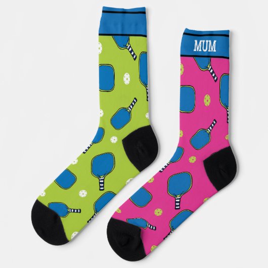 Funny odle I Liebe Pickleball Socken (Linkes Detail)