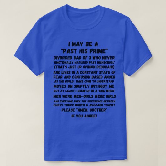Funny Odly Specific Scheidung Boomer Vater 1 T-Shirt (Design vorne)
