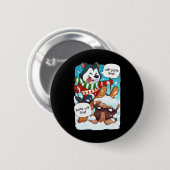 Funny Off Piste Dog Piste Off Funny Skiing Shirt H Button (Vorne & Hinten)