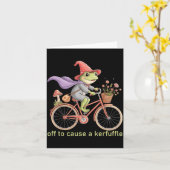 Funny Off To Cause A Kerfuffle Whimsical Wizard Fr Karte (Gelbe Blume)