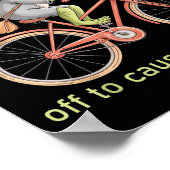 Funny Off To Cause A Kerfuffle Whimsical Wizard Fr Poster (Ecke)