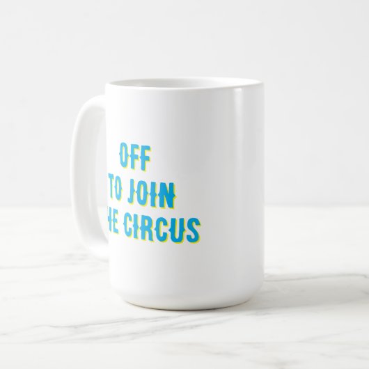 Funny "off to connect" Quote Kaffeetasse (Vorderseite Links)