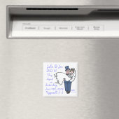 Funny Offbeat Hochzeitsvorstellung Magnet (In Situ (Geschirrspüler))