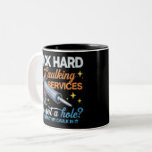 Funny Offensive Embarrassing Inappropriate Humor  Zweifarbige Tasse (Vorderseite Links)
