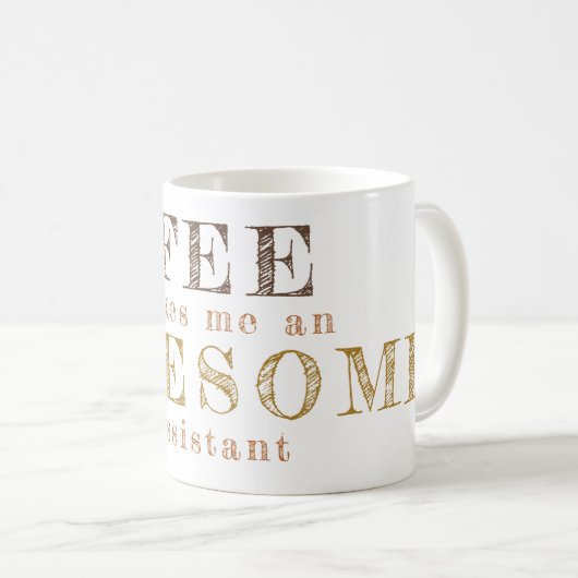 Funny Office Arbeit Custom Typografy Zitat Geschen Kaffeetasse (VorderseiteRechts)