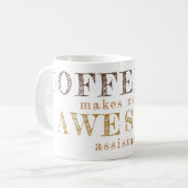 Funny Office Arbeit Custom Typografy Zitat Geschen Kaffeetasse (Vorderseite Links)