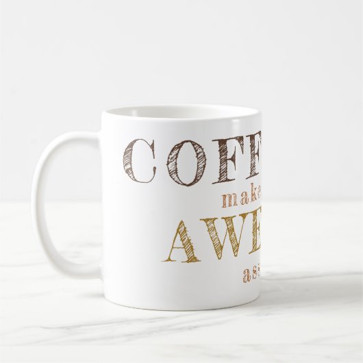 Funny Office Arbeit Custom Typografy Zitat Geschen Kaffeetasse (Links)