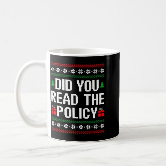 Funny Office Christmas Squad Did You Read The Licy Kaffeetasse (Links)