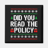 Funny Office Christmas Squad Did You Read The Licy Magnet (Vorne)
