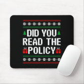 Funny Office Christmas Squad Did You Read The Licy Mousepad (Mit Mouse)