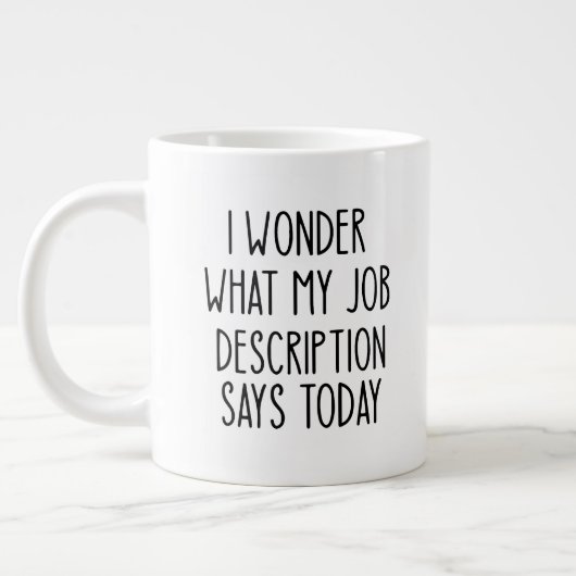 Funny Office Coworker Funny Gift Jumbo-Tasse (Links)