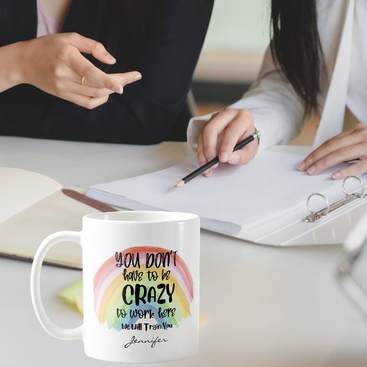 Funny Office Crazy Workplace Personalized Kaffeetasse