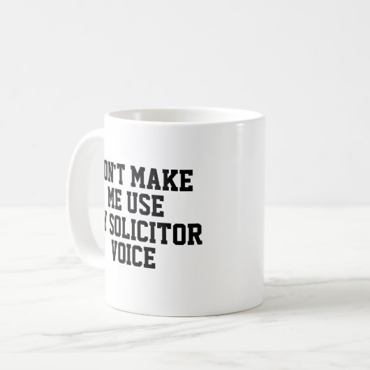 Funny Office Custom Personalize Job Sollicitor Kaffeetasse (Vorderseite Links)