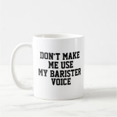 Funny Office Custom Personalize Job Title Barister Kaffeetasse (Links)