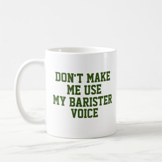 Funny Office Custom Personalize Job Title Barister Kaffeetasse (Links)