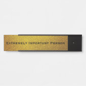 Funny Office Door Sign - Gold Imitate Glitzer Türschild (Vorderseite )