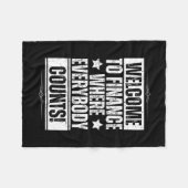 Funny Office Finance Sticker1 Fleecedecke (Vorderseite (Horizontal))