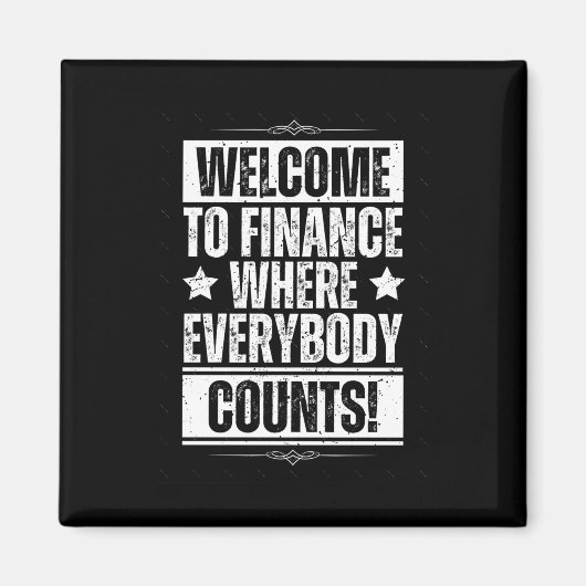 Funny Office Finance Sticker1 Magnet (Vorne)