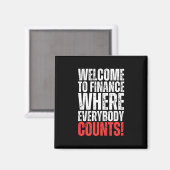 Funny Office Finance Sticker2 Magnet (Vorderseite/Rückseite)