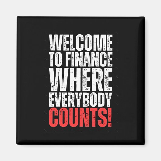Funny Office Finance Sticker2 Magnet (Vorne)