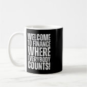 Funny Office Finance Sticker3 Kaffeetasse (Links)
