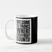 Funny Office Finance Sticker Kaffeetasse (Links)