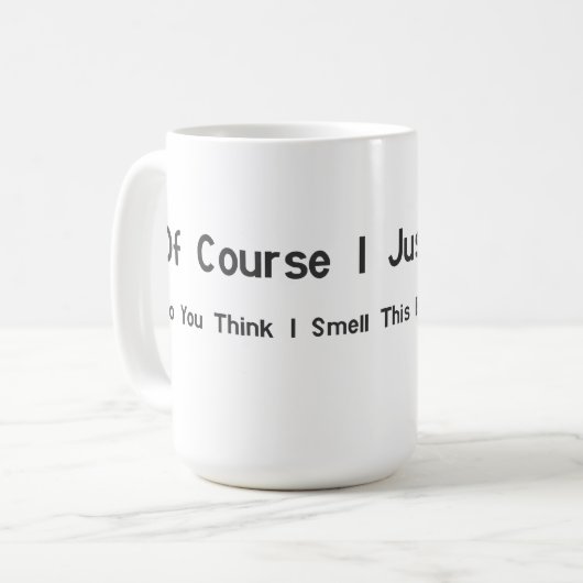 Funny Office Geschenk - Kaffee Tasse - Nur Farb (Vorderseite Links)