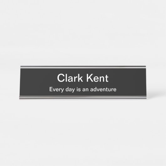 Funny Office Hero Schreibtischnamensplakette (Vorderseite )