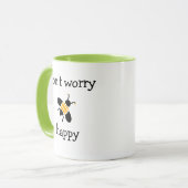 Funny Office-Kaffee-Mugs Keine Sorge, Bienen glück Tasse (Vorderseite Links)