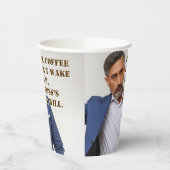 Funny Office-Kaffeekuchen mit Boss-Nachricht Pappbecher (Links)