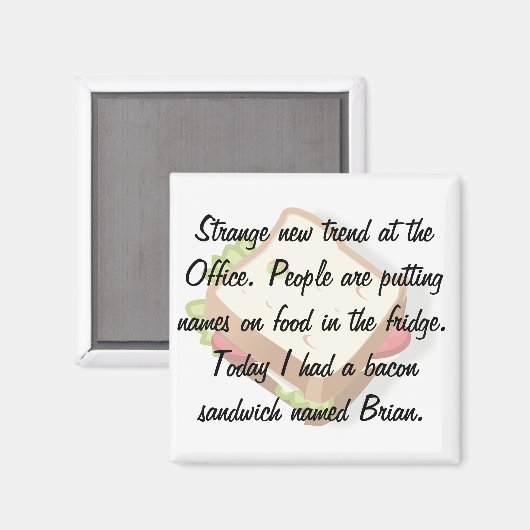 Funny Office Kühlschrank Magnet (Vorderseite/Rückseite)