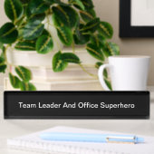 Funny Office Manager Teamleiter Namensplakette