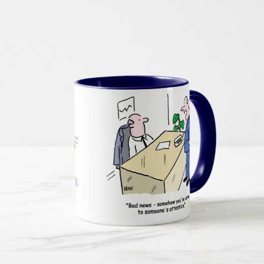 Funny Office-Mitarbeiter Tasse (VorderseiteRechts)