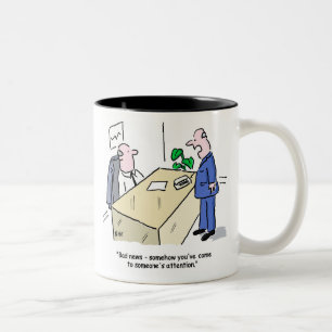 Funny Office-Mitarbeiter Zweifarbige Tasse