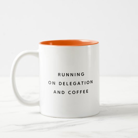 Funny Office Mug For Boss Coworker Manager Modern Zweifarbige Tasse (Links)