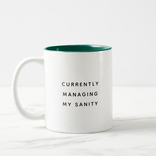 Funny Office Mug For Boss Coworker Manager Modern Zweifarbige Tasse (Links)