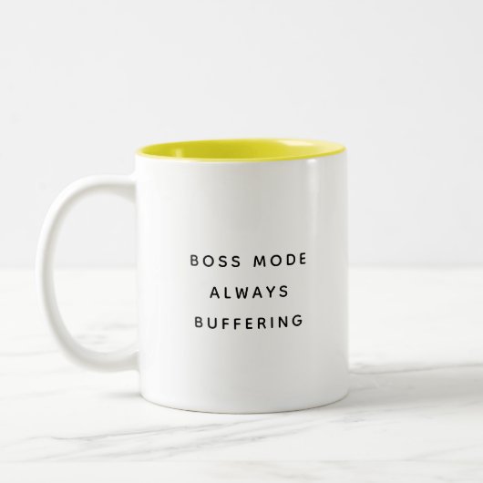 Funny Office Mug For Boss Coworker Manager Modern Zweifarbige Tasse (Links)
