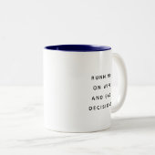 Funny Office Mug With Sarcastic Work Quotes Gifts Zweifarbige Tasse (VorderseiteRechts)