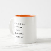 Funny Office Mug With Sarcastic Work Quotes Gifts Zweifarbige Tasse (Vorderseite Links)