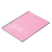 Funny Office Notebook, Pretending to Work Notes Notizblock (Linke Seite)