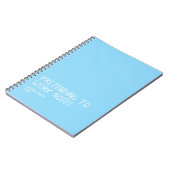 Funny Office Notebook, Pretending to Work Notes Notizblock (Linke Seite)